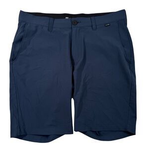 Travis Mathew Mens Size 33 Blue Golf Shorts 9" Inseam